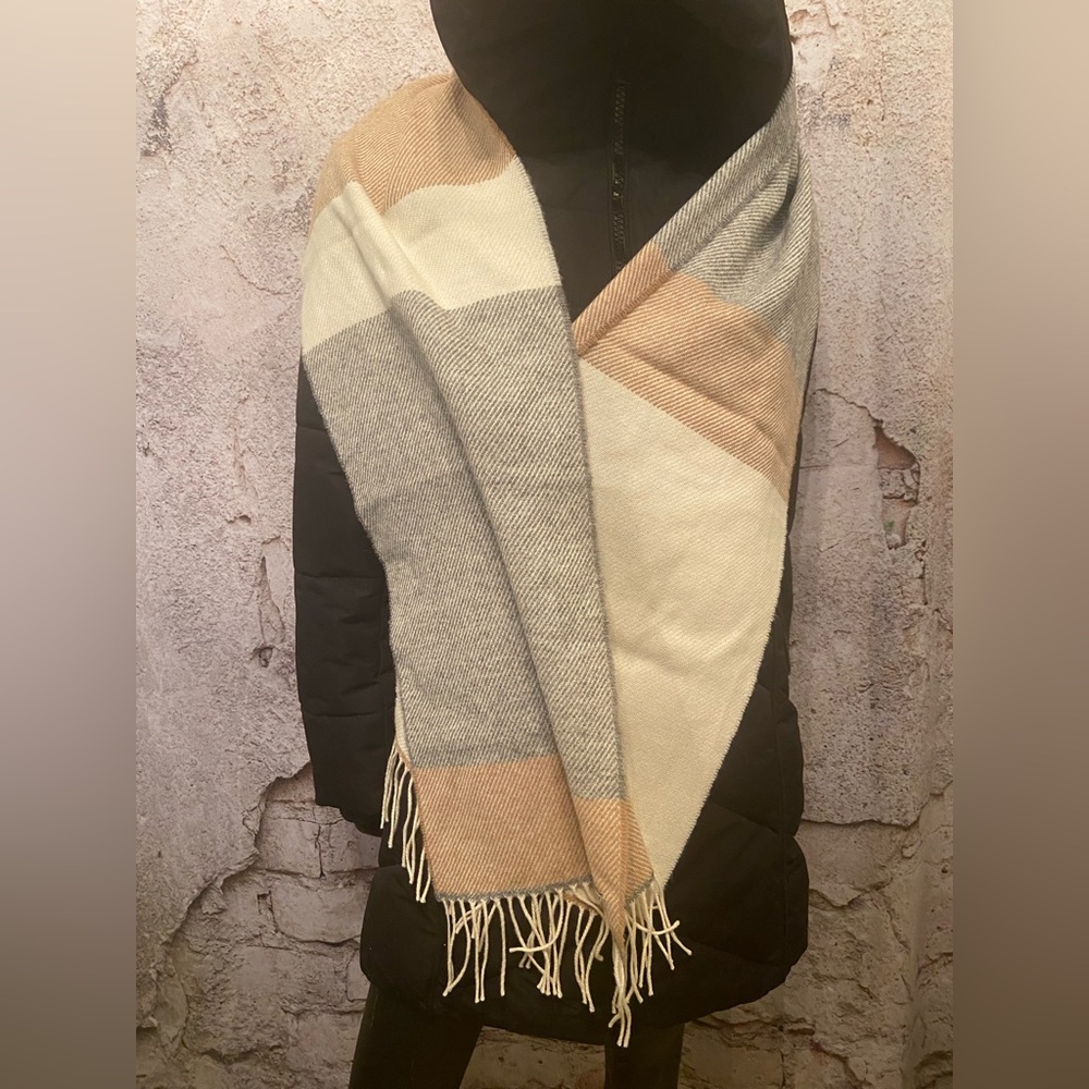 Foxford Plaid Lambswool Scarf from Ireland